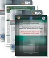 four publication documents stacked on top of each other