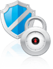 shield and padlock icons