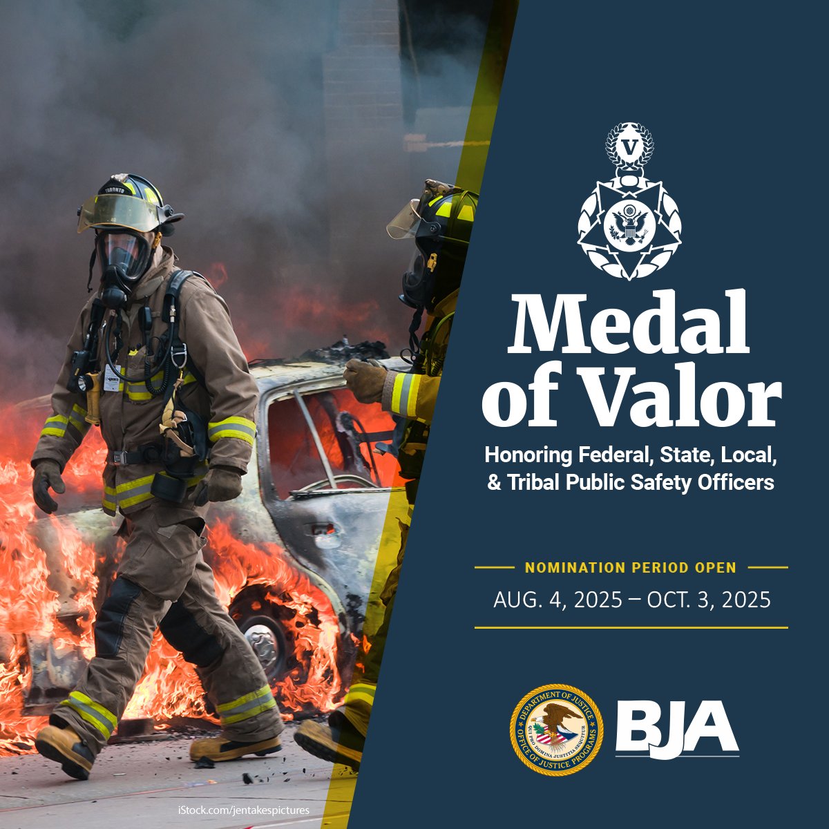 Medal of Valor Nomination Period is Open August 4, 2025 - October 3, 2025